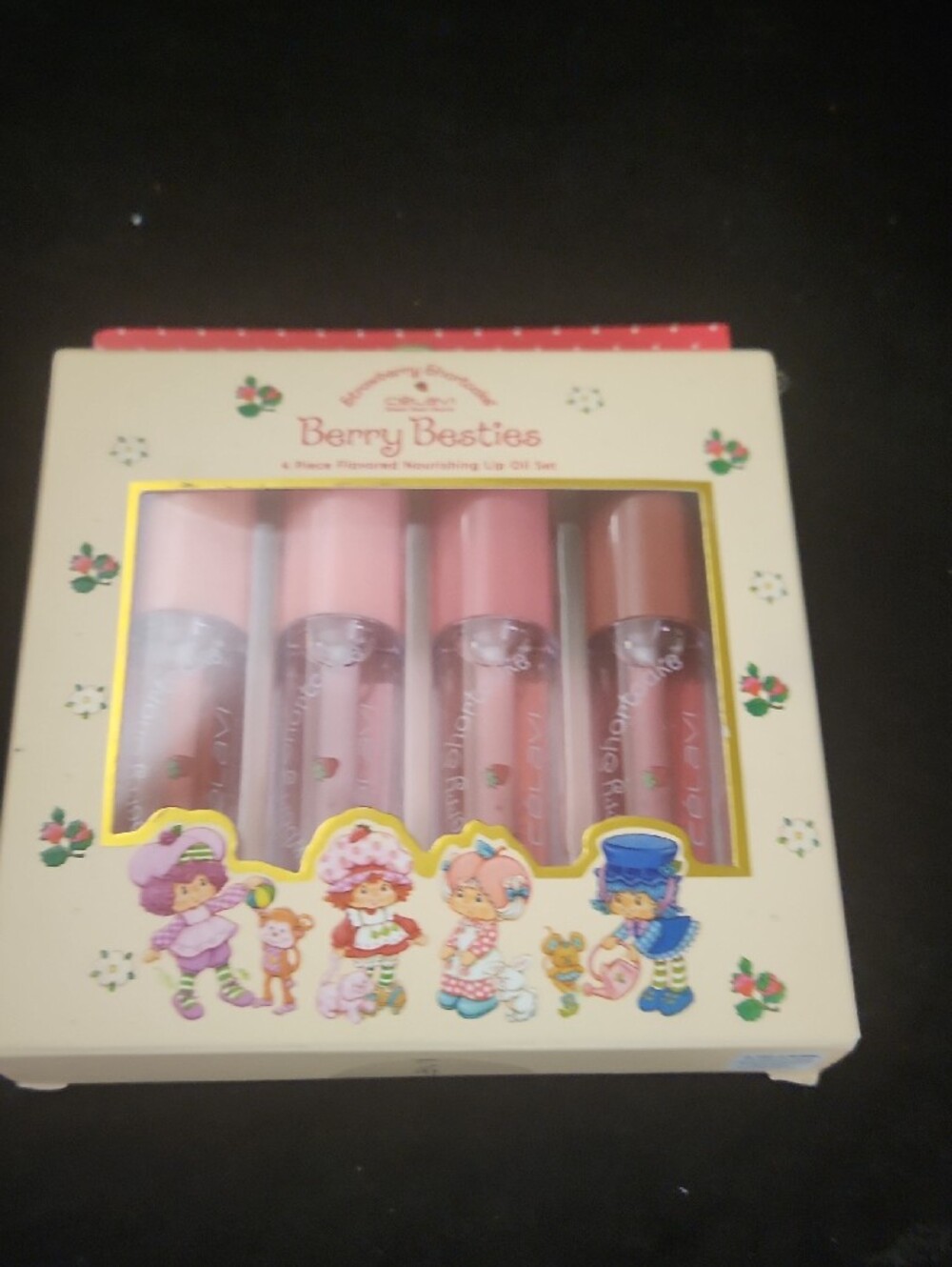 Strawberry Shortcake Shirt, 2 Lip Oil Set, 5 Pack Sheet Masks& 1 Pair Of Socks - Picture 7 of 9